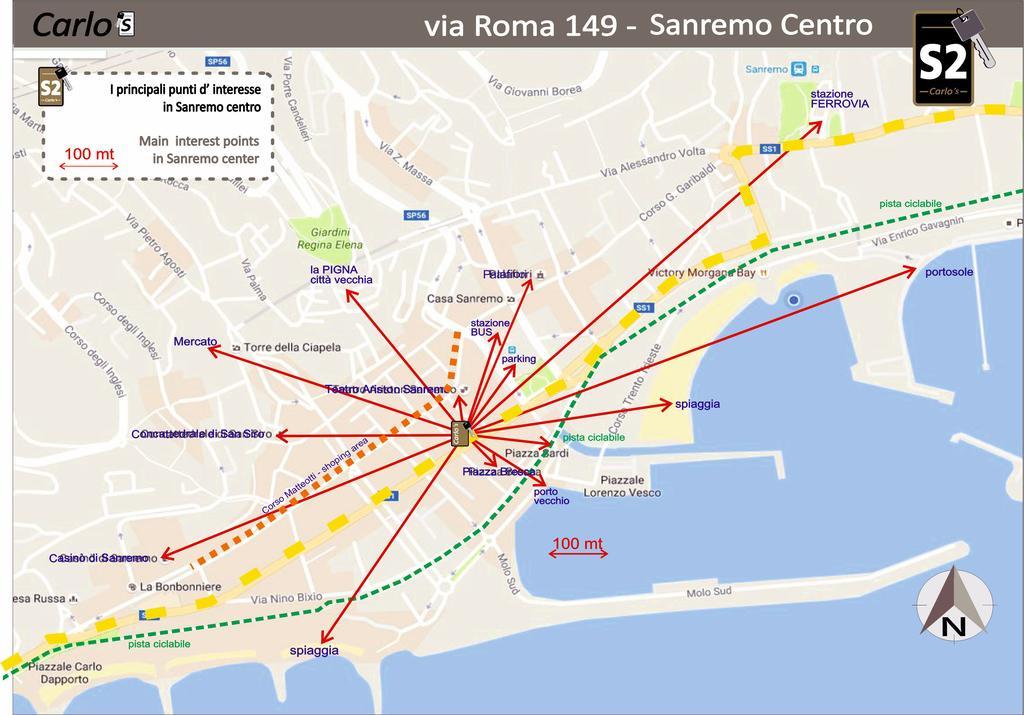 Carlo'S B149C - Sanremo Center Suite - Da Carlo - Luaran gambar